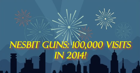100,000 Nesbit Used Guns visits in 2014